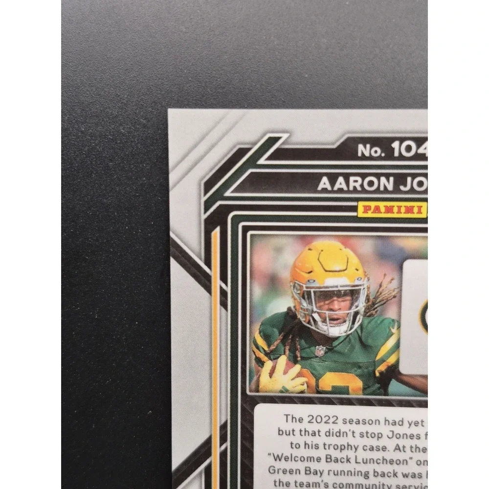 2022 Panini Prizm Aaron Jones #104 Purple Ice‎ /225 Green Bay Packers